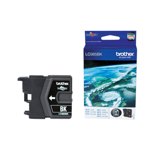 Brother LC985BK ink cartridge 1 pc(s) Original Black Brother LC985BK ink cartridge 1 pc(s) Original Black